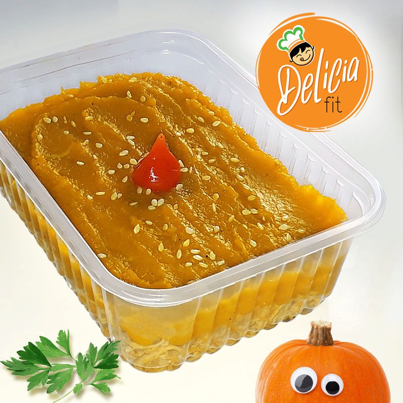 escondidinho abobora e frango delicia fit