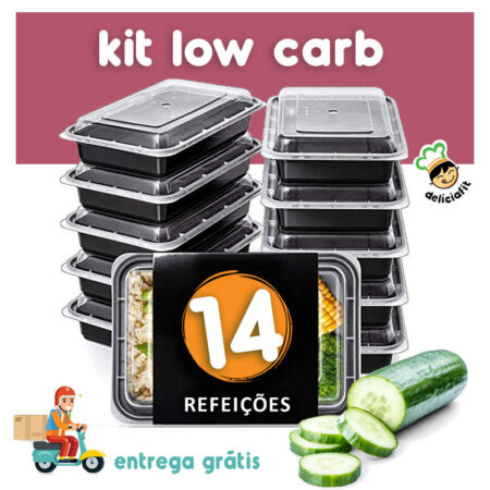 kit low carb14 pratos entrega gratis