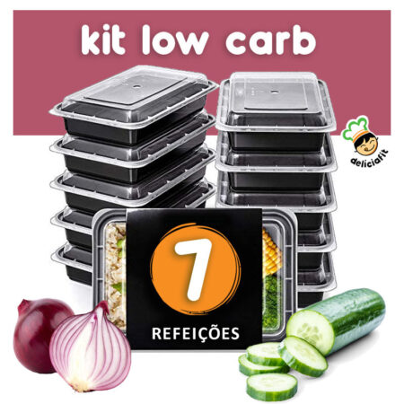 kit low carb 7 pratos deliciafit