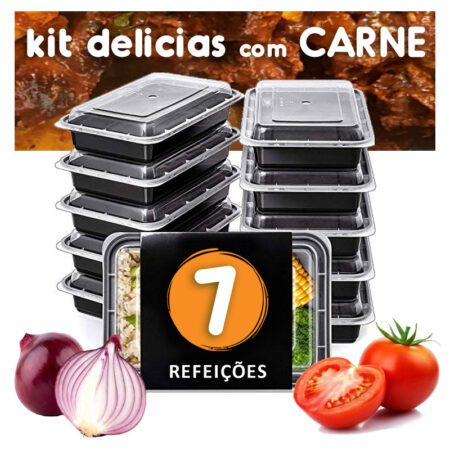 kit delicias com carne 7 pratos deliciafit