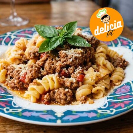 italianinha macarrão bolonhesa marmita delicia fit