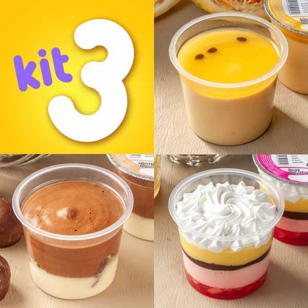 kit 3 doces