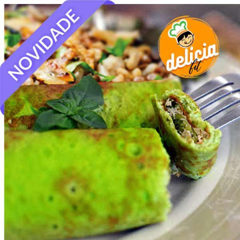 panqueca verde vegetariana delicia fit