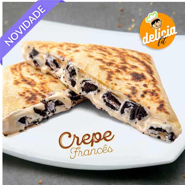 crepe frances de chocolate branco com cookies delicia fit eze congelados porto alegre