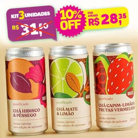 kit 3 chás brazô com desconto
