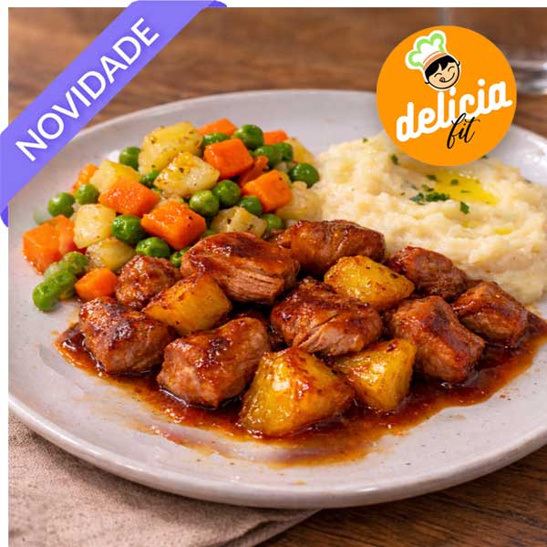 file mignom suino com abacaxi agridoce marmita congelada