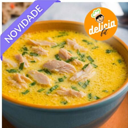 creme de mandioquinha com iscas de frango