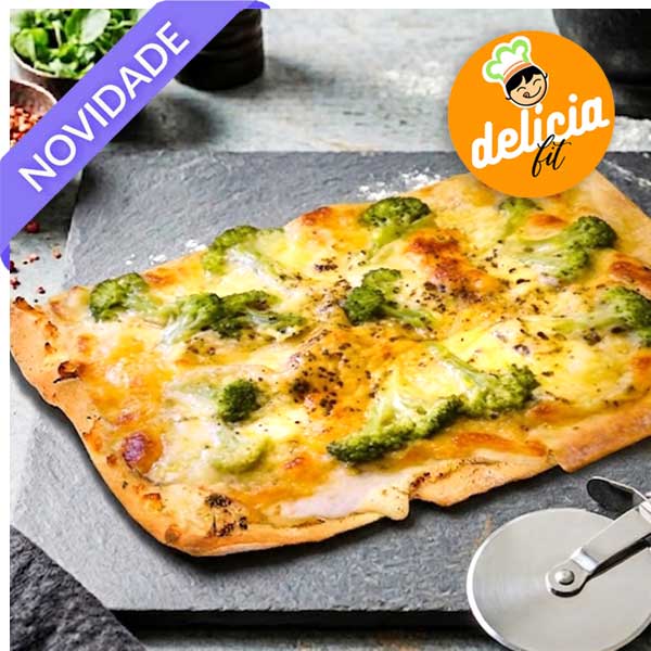 pizza salvia brocolis requeijão congelada delicia fit porto alegre