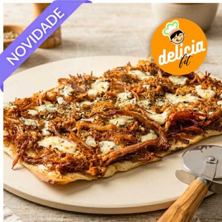 pizza salvia carne de palena com gorgonzola delicia fit porto alegre